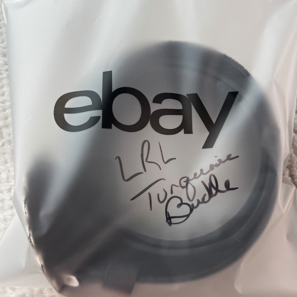 Lauren Ralph Lauren Black Leather Western Concho Belt Turquoise Stone Size M - Picture 9 of 12